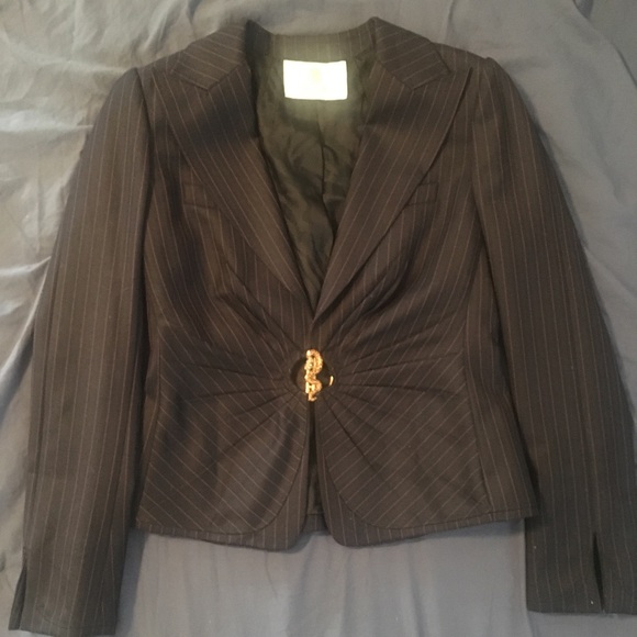 Roberto Cavalli pinstripe skirt suit - Picture 1 of 7